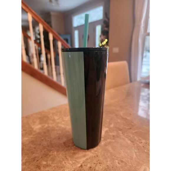 Starbucks NWT  peacock 2 tone  metal venti tumbler  Spring 2023 - Picture 1 of 4